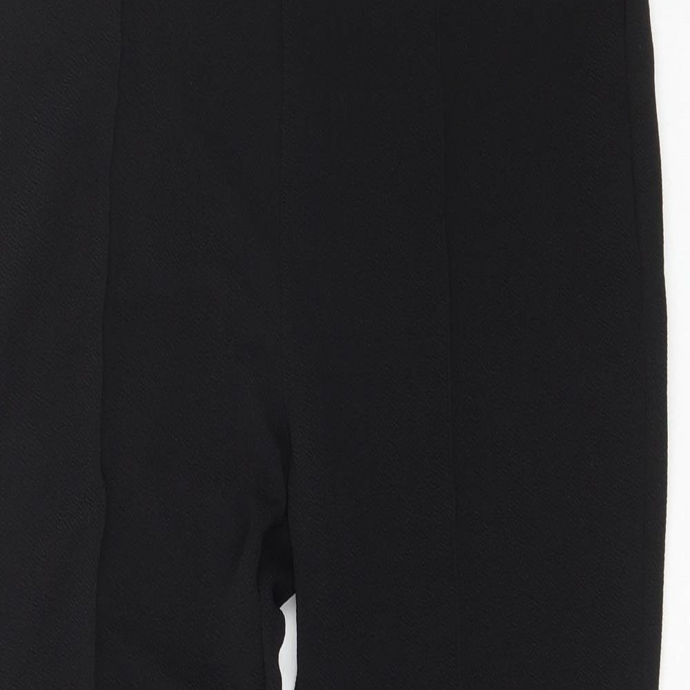 Pep&Co Womens Black  Polyester Trousers  Size 16 L27 in Regular