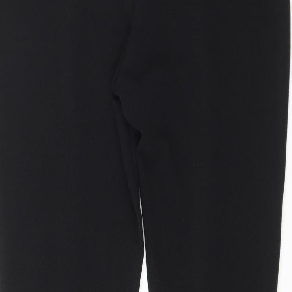 Pep&Co Womens Black  Polyester Trousers  Size 16 L27 in Regular
