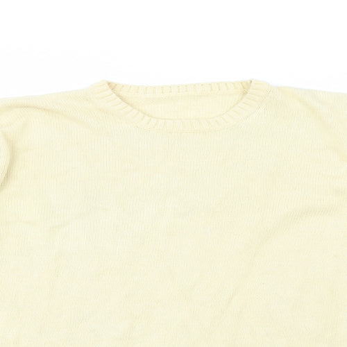 Dunnes Womens Yellow  100% Cotton Pullover Sweatshirt Size 14   - Size 14/16