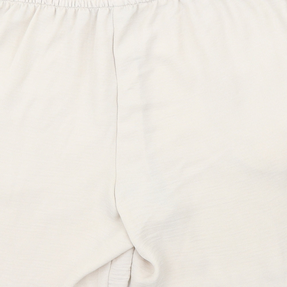 Love Yours  Womens Beige  100% Polyester Sweat Shorts Size 16 L7 in Regular