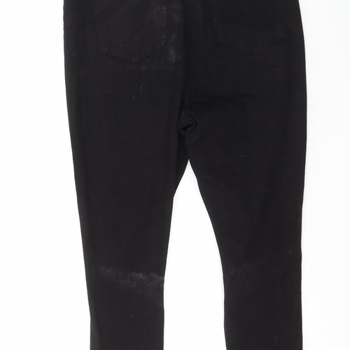 Nasty Gal Womens Black  Cotton Straight Jeans Size 12 L25 in Regular