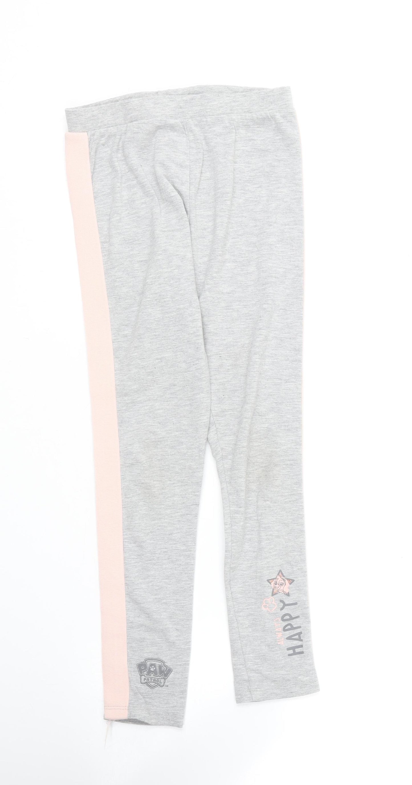 Primark Girls Grey  Polyester Jogger Trousers Size 8-9 Years  Regular  - Paw Patrol