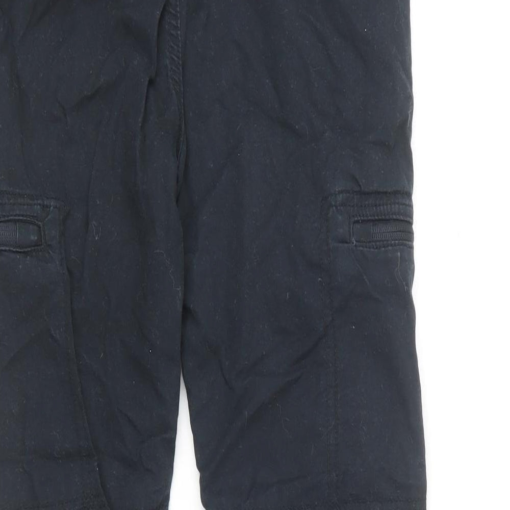 F&F Boys Blue  Cotton Cargo Trousers Size 9-10 Years  Regular