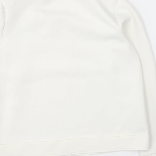 ESMARA Womens Ivory  Polyester Pullover Sweatshirt Size M