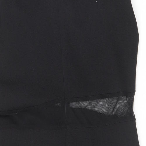 F&H Womens Black  Polyester Bodycon  Size L  Boat Neck