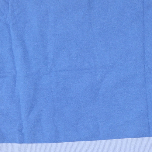 Marks and Spencer Womens Blue V-Neck  Viscose Pullover Jumper Size 8