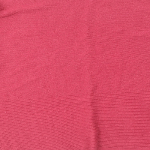 Dunnes Stores Womens Pink Round Neck  Cotton Pullover Jumper Size L