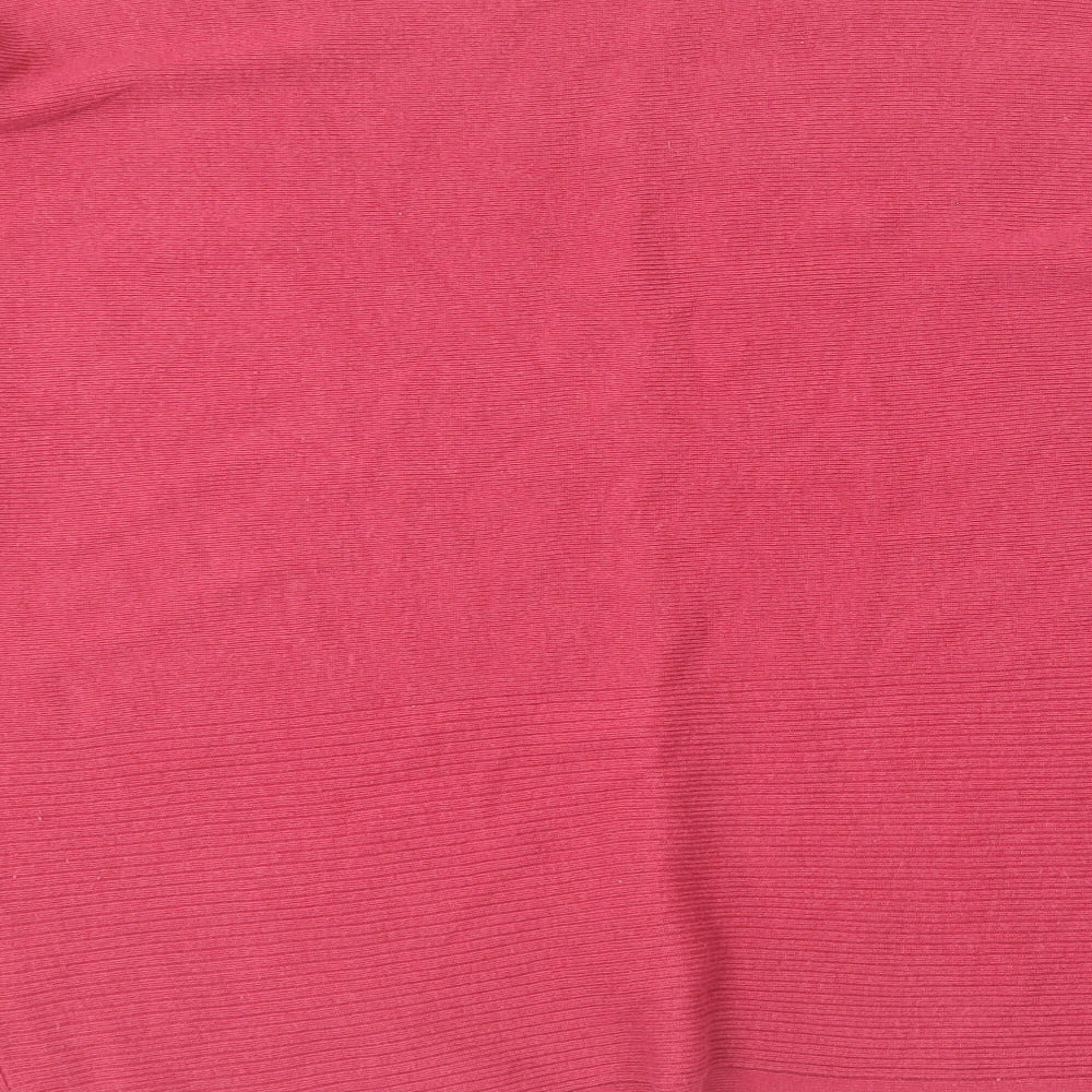 Dunnes Stores Womens Pink Round Neck  Cotton Pullover Jumper Size L