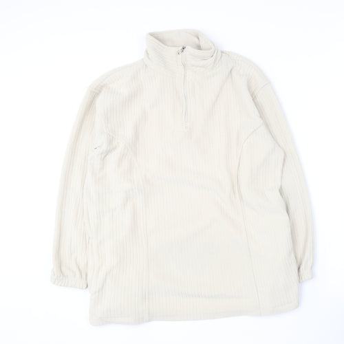 Nuggets Womens Beige  Polyester Pullover Sweatshirt Size M