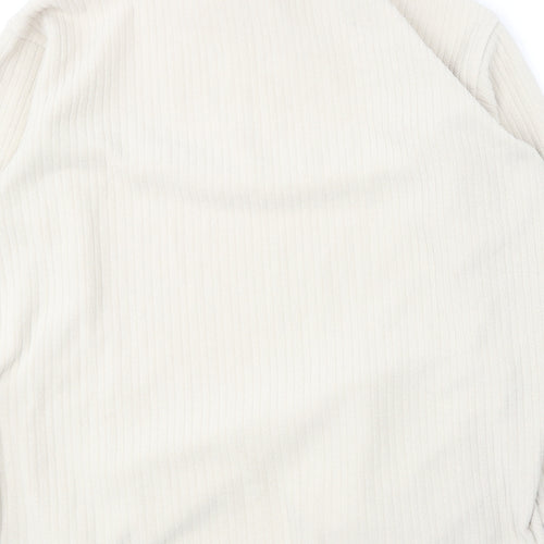 Nuggets Womens Beige  Polyester Pullover Sweatshirt Size M