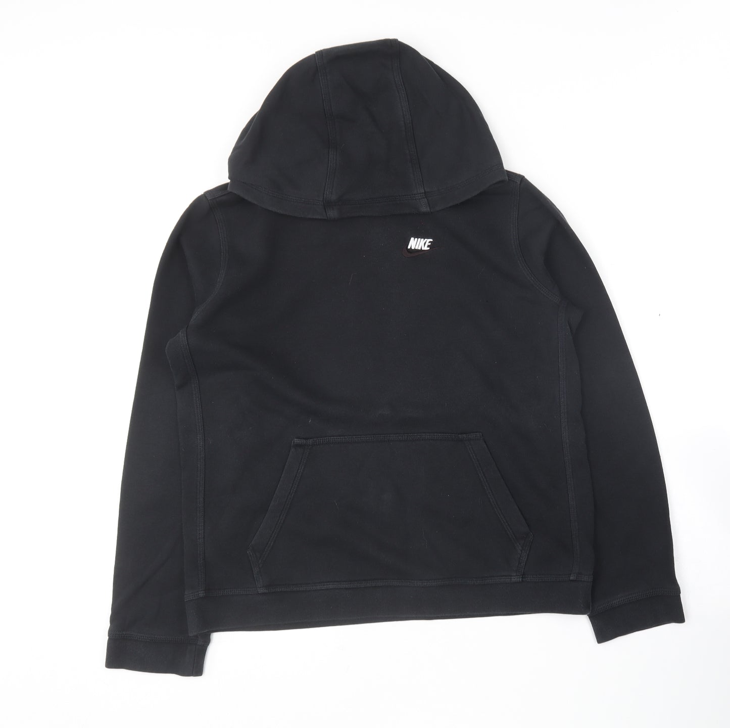 Nike Boys Black  Cotton Pullover Hoodie Size 13-14 Years