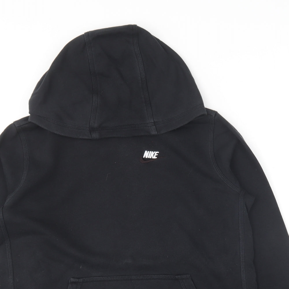 Nike Boys Black  Cotton Pullover Hoodie Size 13-14 Years