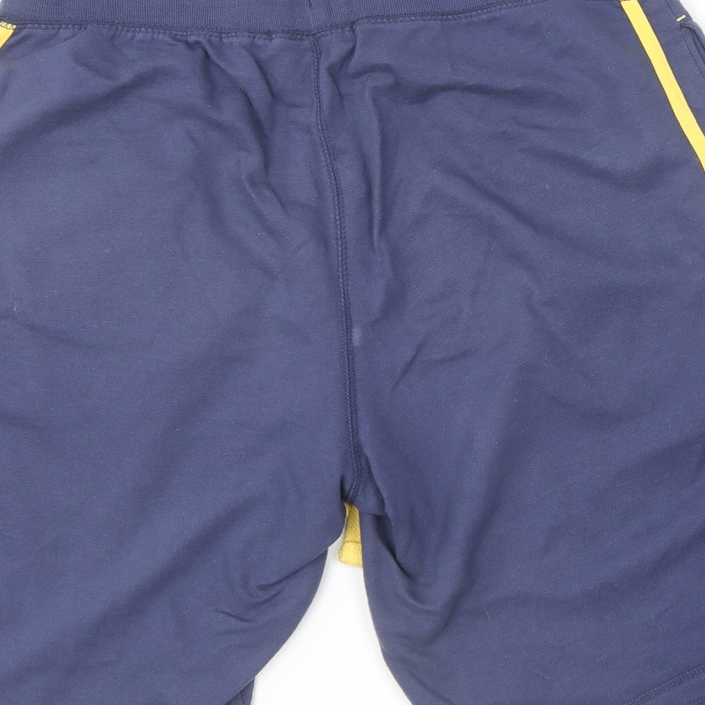George Mens Blue  Cotton Sweat Shorts Size S L10 in Regular