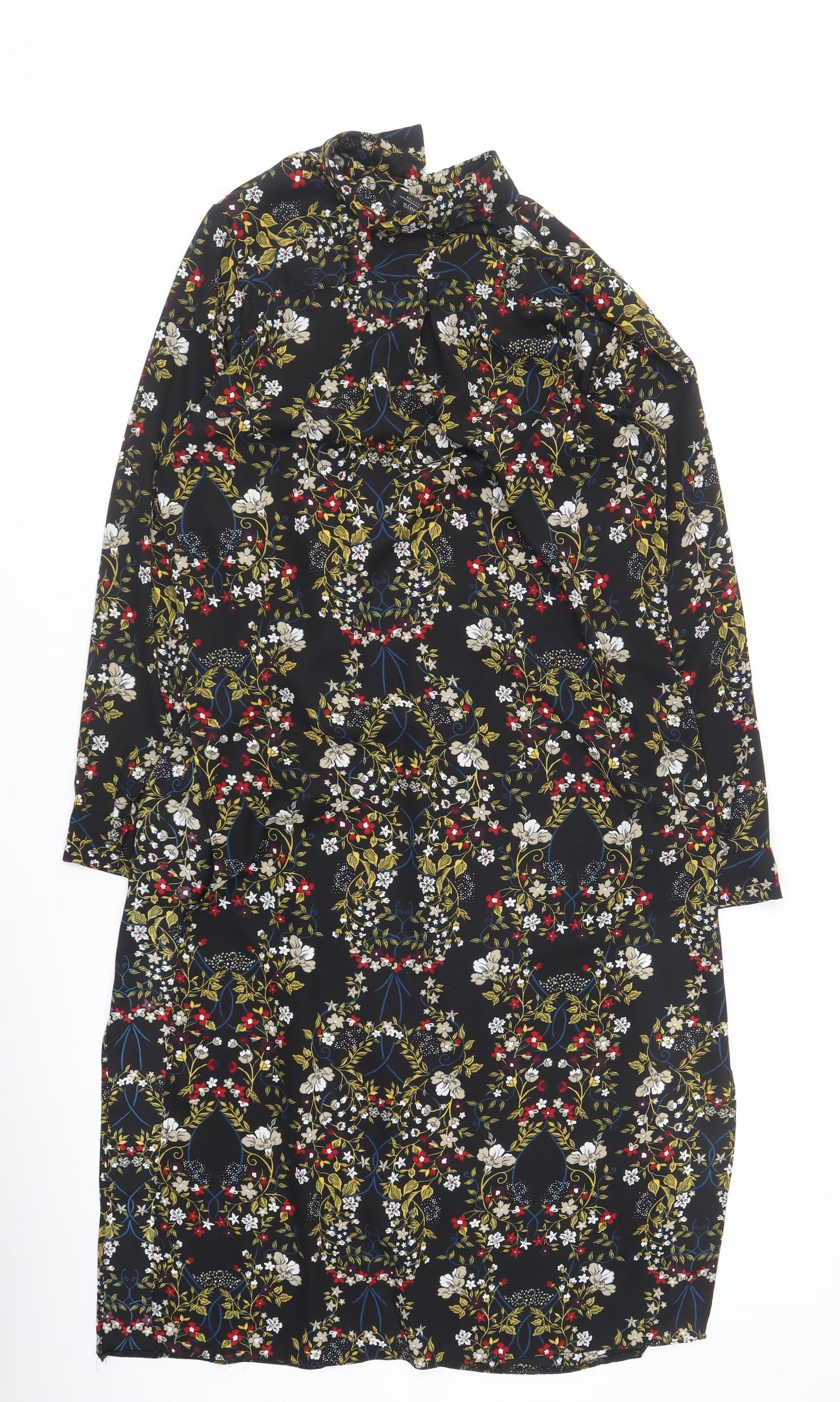 Papaya Womens Multicoloured Floral Polyester Shirt Dress  Size 14  Collared