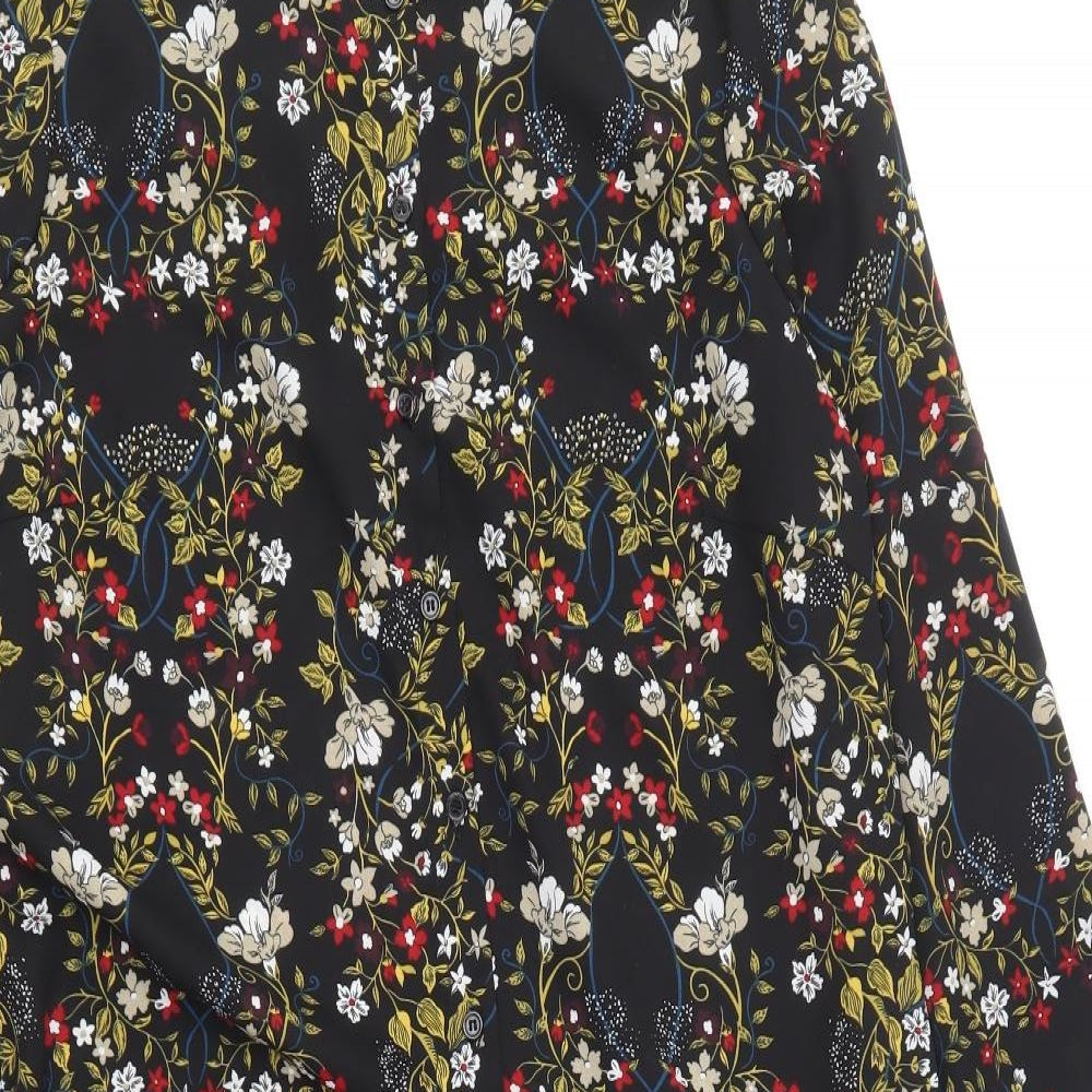 Papaya Womens Multicoloured Floral Polyester Shirt Dress  Size 14  Collared