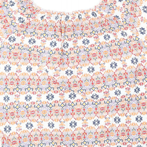 BPC Selection  Womens Multicoloured Geometric Polyester Basic T-Shirt Size XL Off the Shoulder