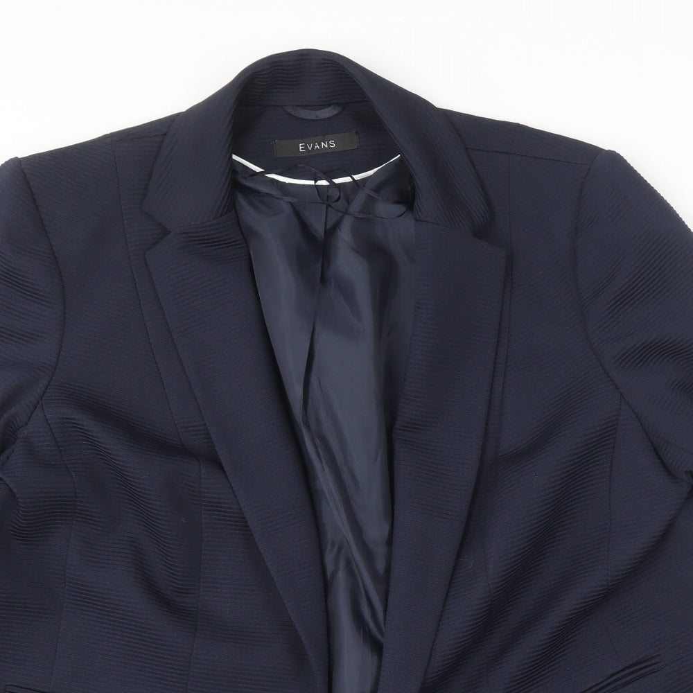 Evans Womens Blue   Jacket Blazer Size 22