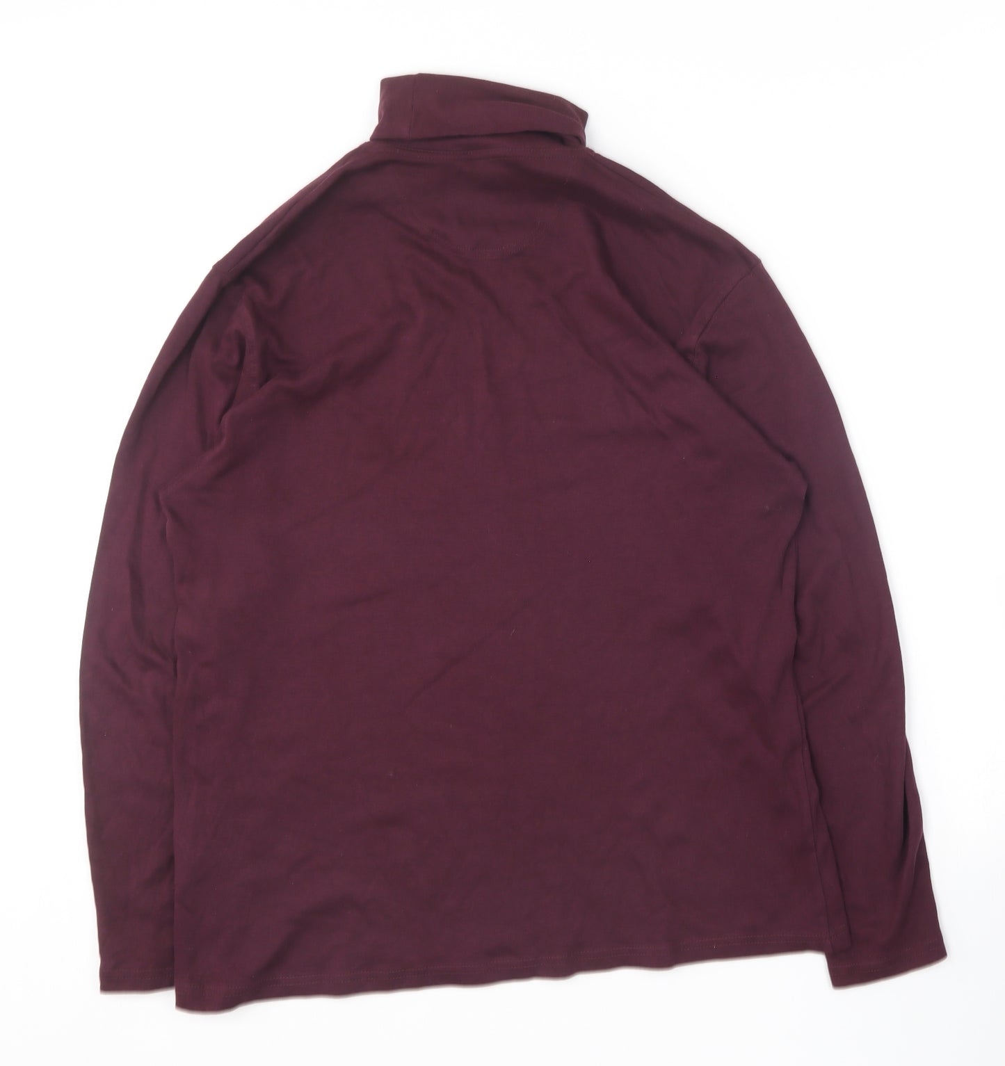 James Pringle  Womens Purple Roll Neck  Cotton Pullover Jumper Size M
