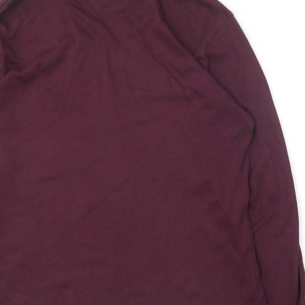 James Pringle  Womens Purple Roll Neck  Cotton Pullover Jumper Size M