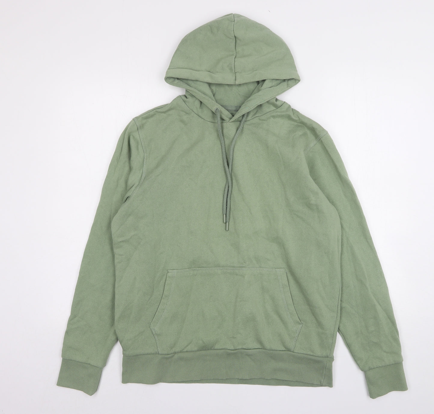 Dunnes Stores Womens Green  Cotton Pullover Hoodie Size M
