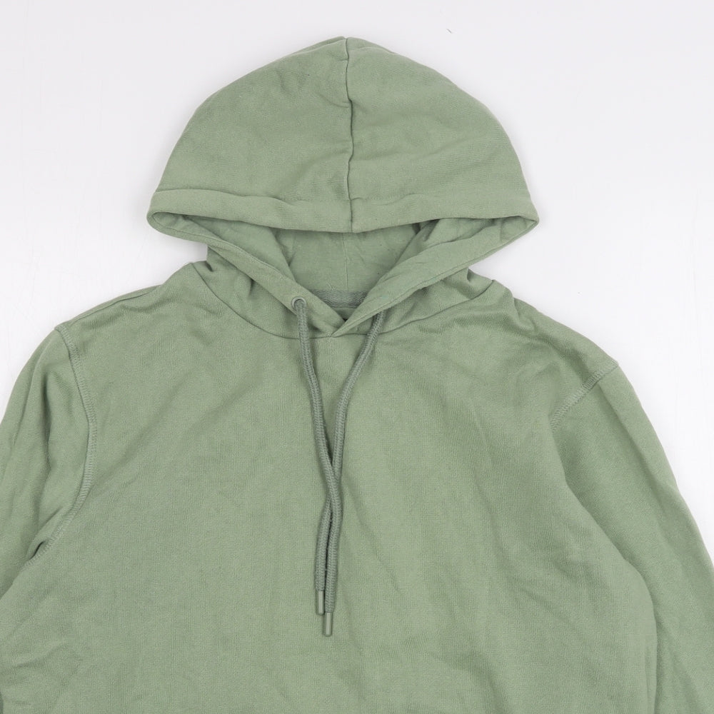 Dunnes Stores Womens Green  Cotton Pullover Hoodie Size M
