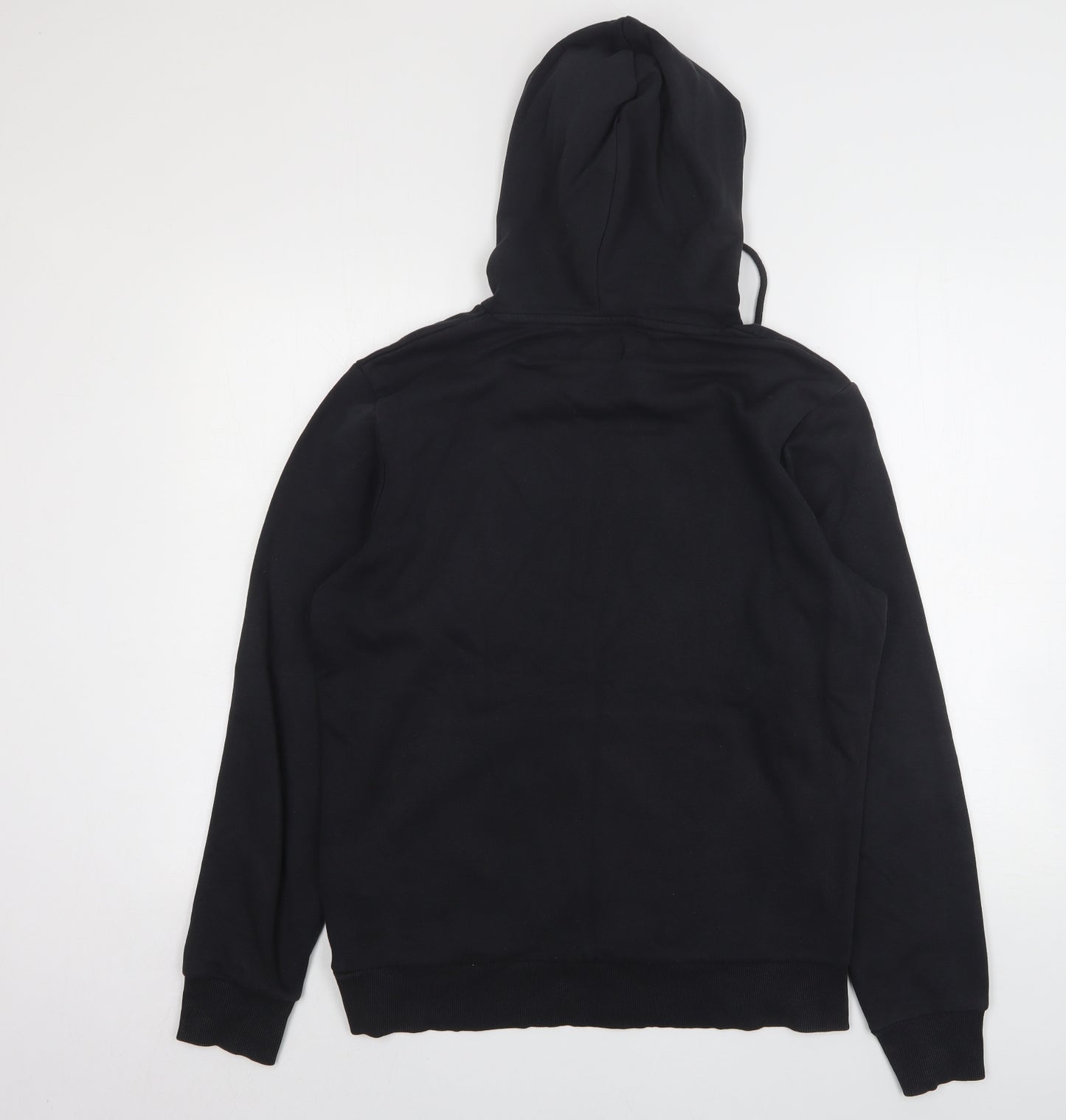 JACK & JONES Mens Black  Cotton Pullover Hoodie Size M