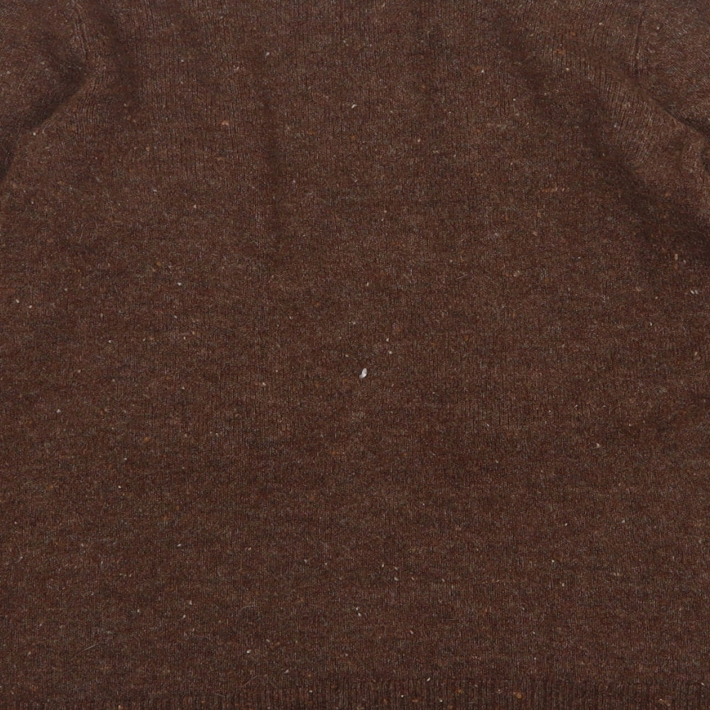 Old Navy Womens Brown V-Neck  Acrylic Cardigan Jumper Size XS