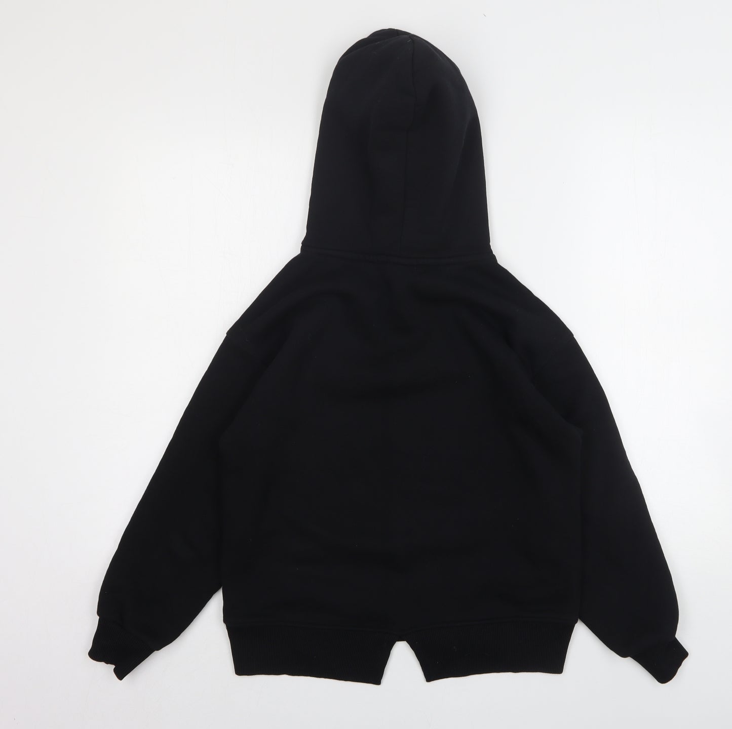 Zara Womens Black  Polyester Pullover Hoodie Size 10
