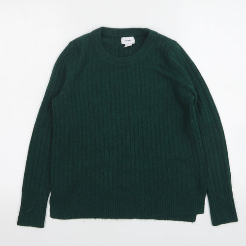 Old Navy Womens Green Round Neck  Acrylic Pullover Jumper Size XS