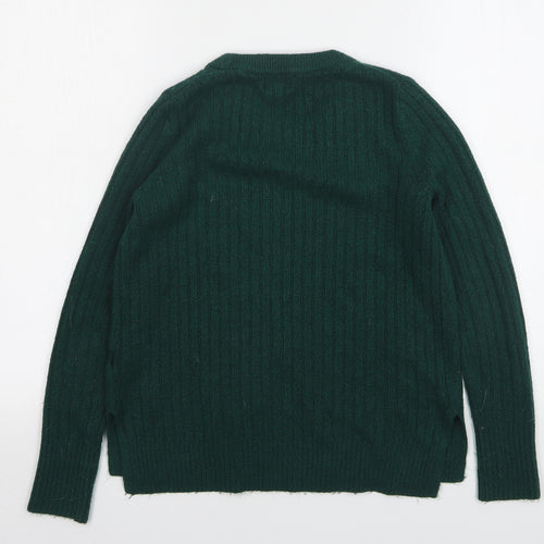 Old Navy Womens Green Round Neck  Acrylic Pullover Jumper Size XS