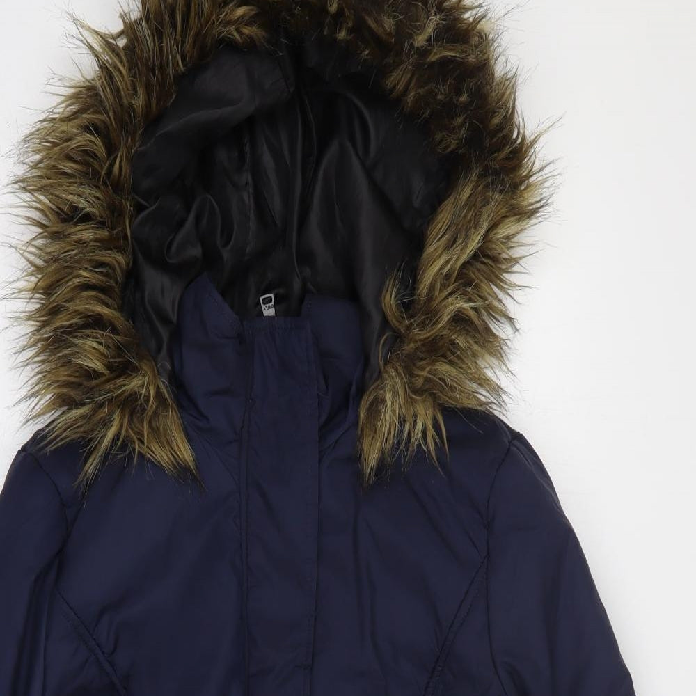 Only Womens Blue   Parka Coat Size L