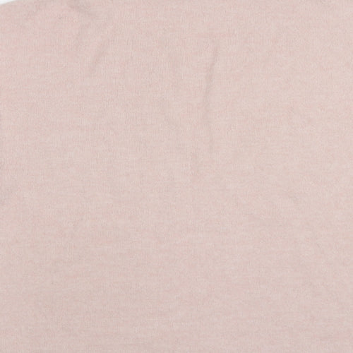 H&M Womens Pink High Neck  Viscose Pullover Jumper Size XS