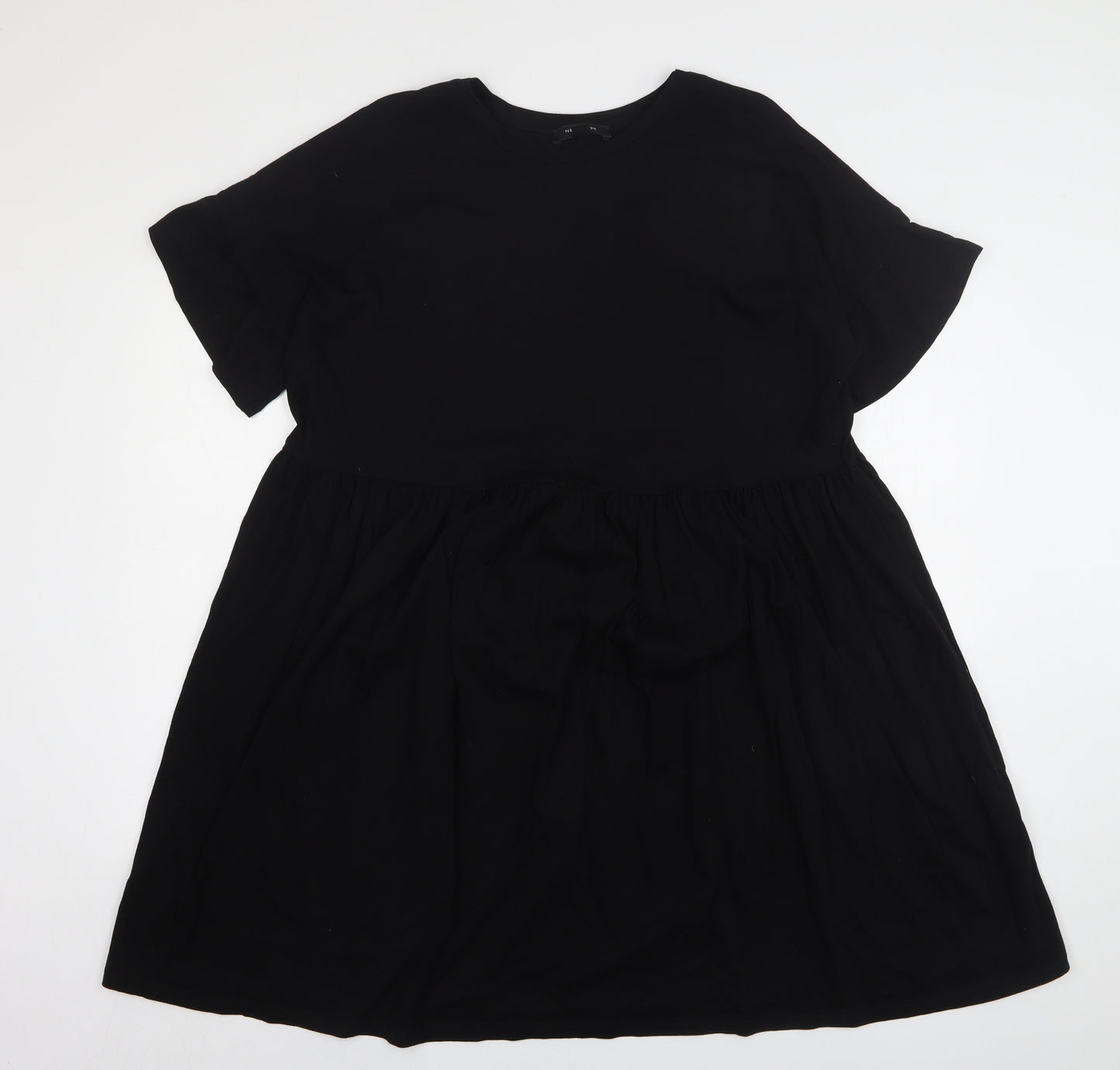 New Look Womens Black  Cotton A-Line  Size 20  Round Neck
