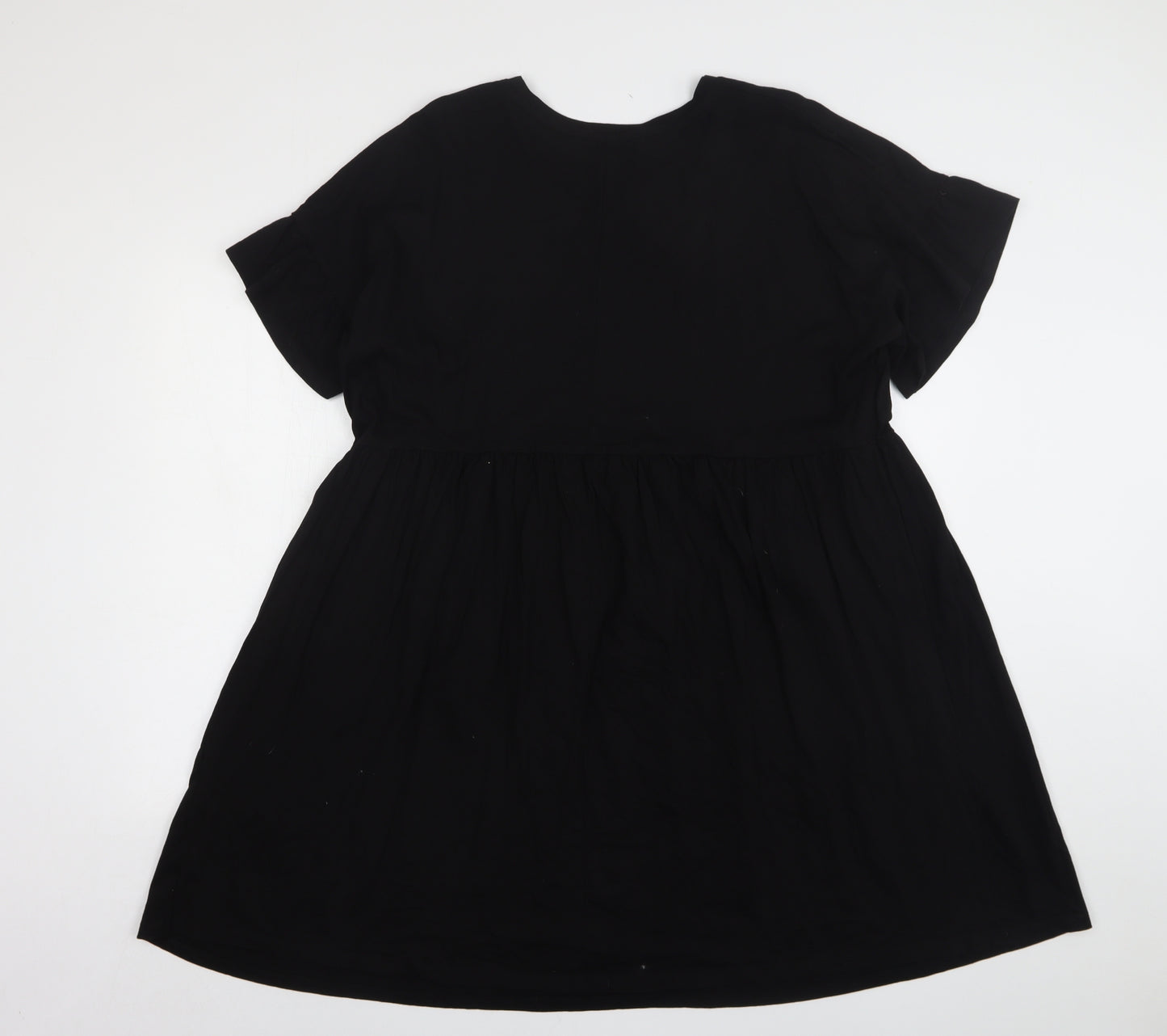 New Look Womens Black  Cotton A-Line  Size 20  Round Neck