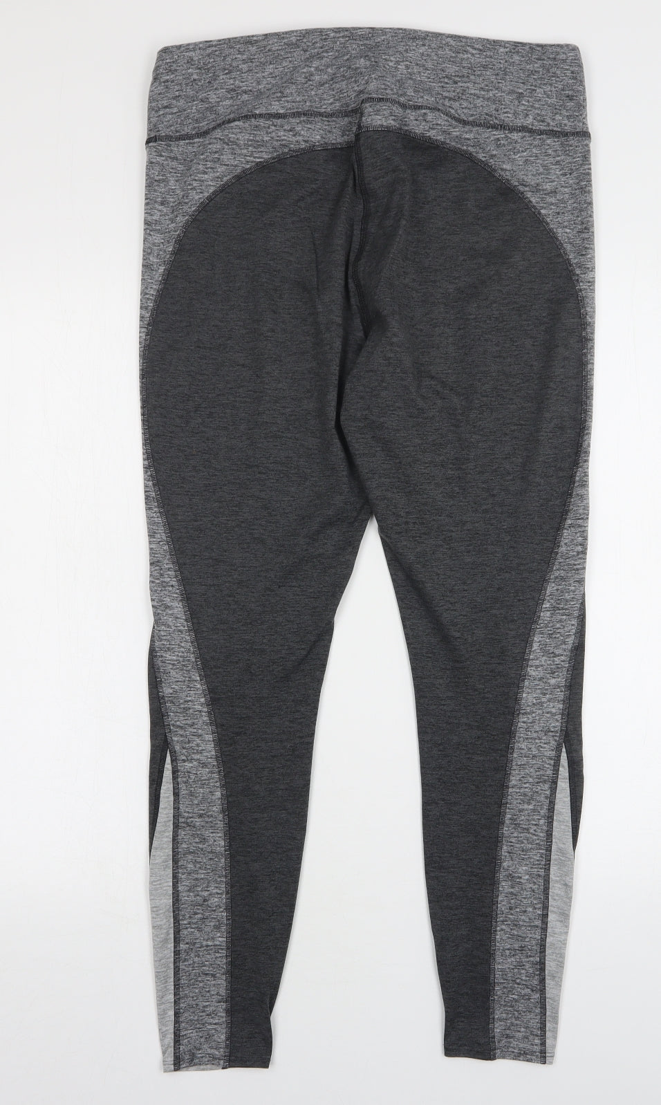 Marks and Spencer Womens Grey  Polyester Compression Leggings Size 14 L28 in Regular