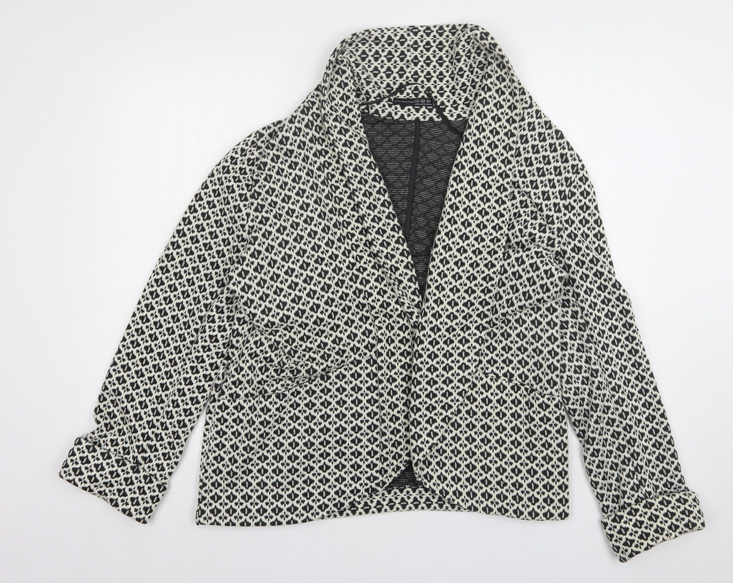 Atmosphere Womens Multicoloured Geometric Polyester Jacket Blazer Size 14