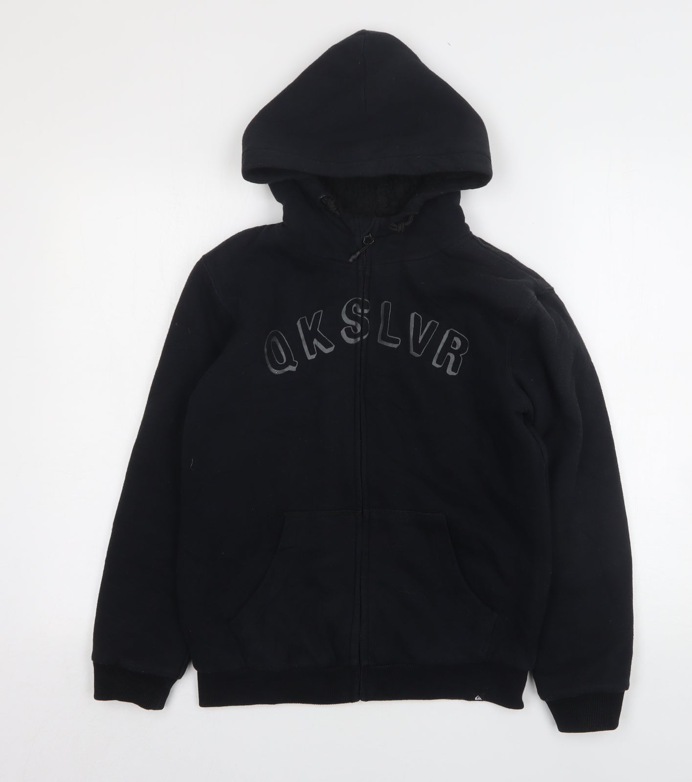 Quicksilver  Womens Black  Cotton Full Zip Hoodie Size M