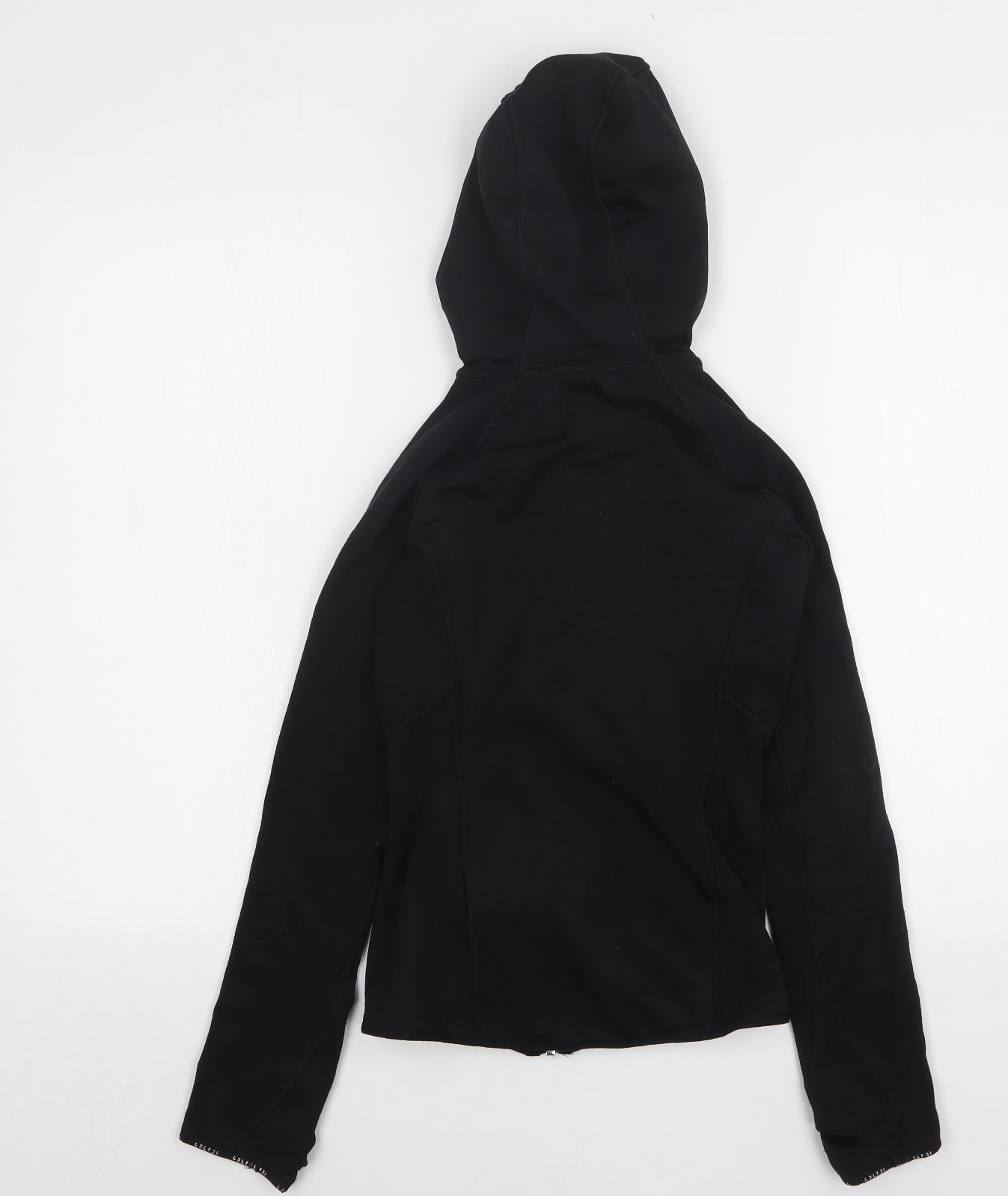 H&M Womens Black  Polyester Full Zip Hoodie Size XS