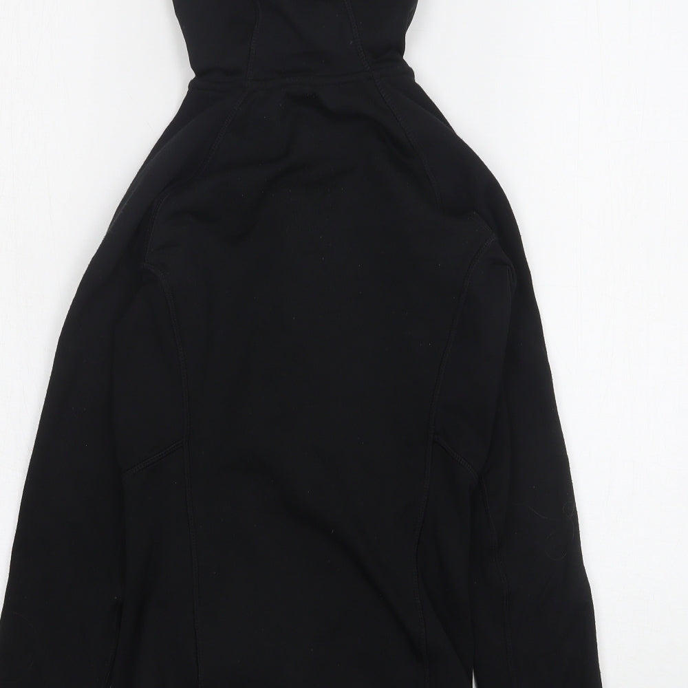 H&M Womens Black  Polyester Full Zip Hoodie Size XS