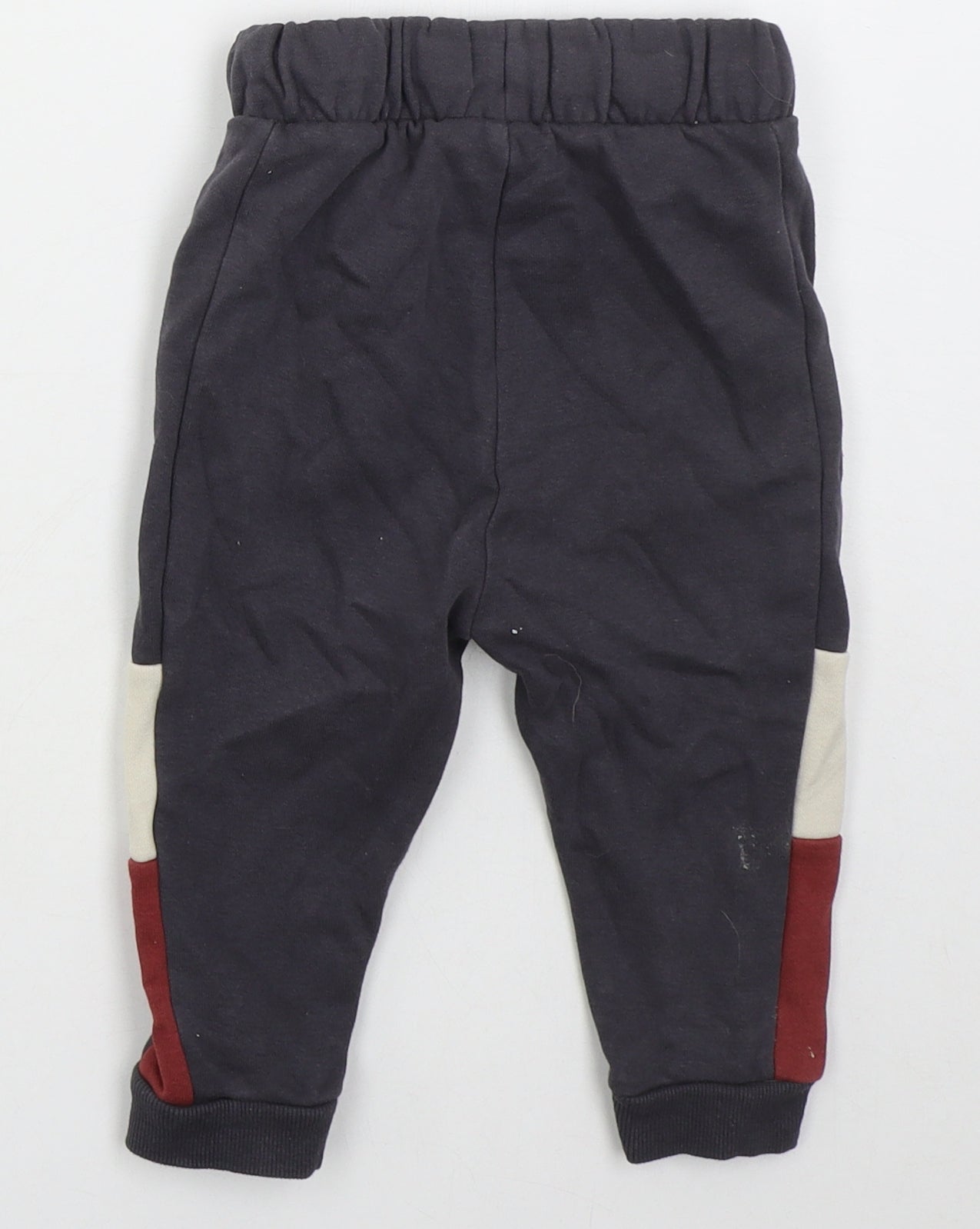 George Boys Grey  Cotton Sweatpants Trousers Size 12-18 Months  Drawstring
