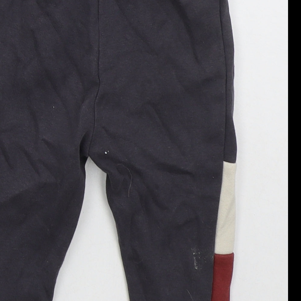 George Boys Grey  Cotton Sweatpants Trousers Size 12-18 Months  Drawstring