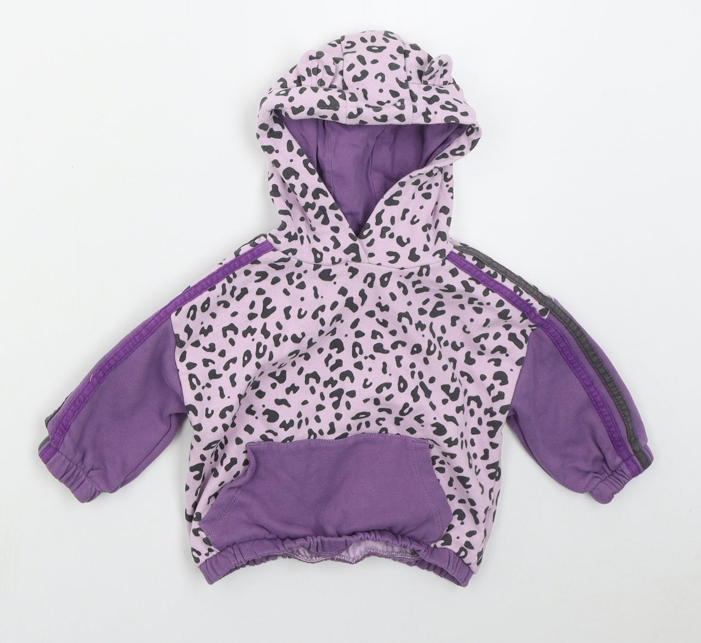 NEXT Girls Purple Animal Print  Jacket  Size 12-18 Months   Pullover - Hoodie