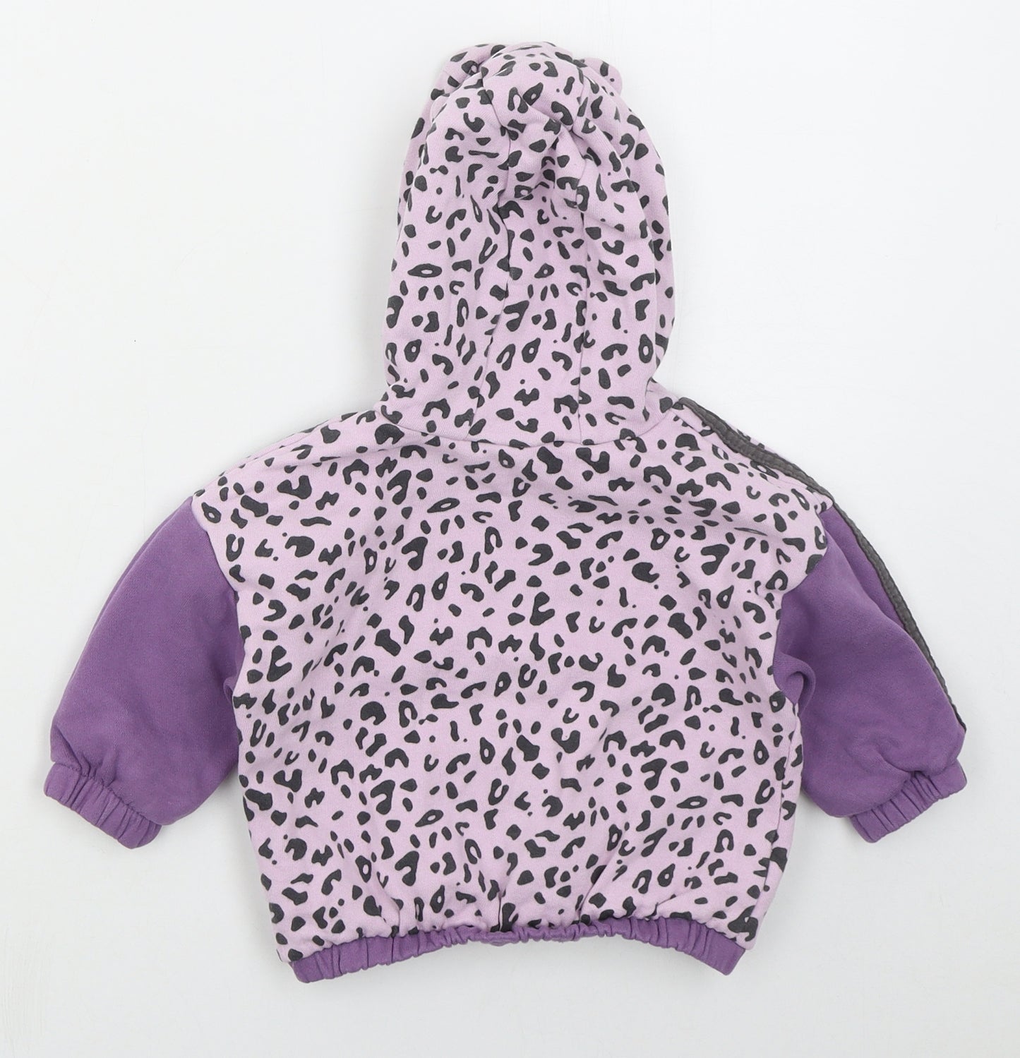 NEXT Girls Purple Animal Print  Jacket  Size 12-18 Months   Pullover - Hoodie