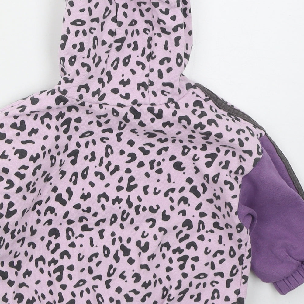 NEXT Girls Purple Animal Print  Jacket  Size 12-18 Months   Pullover - Hoodie
