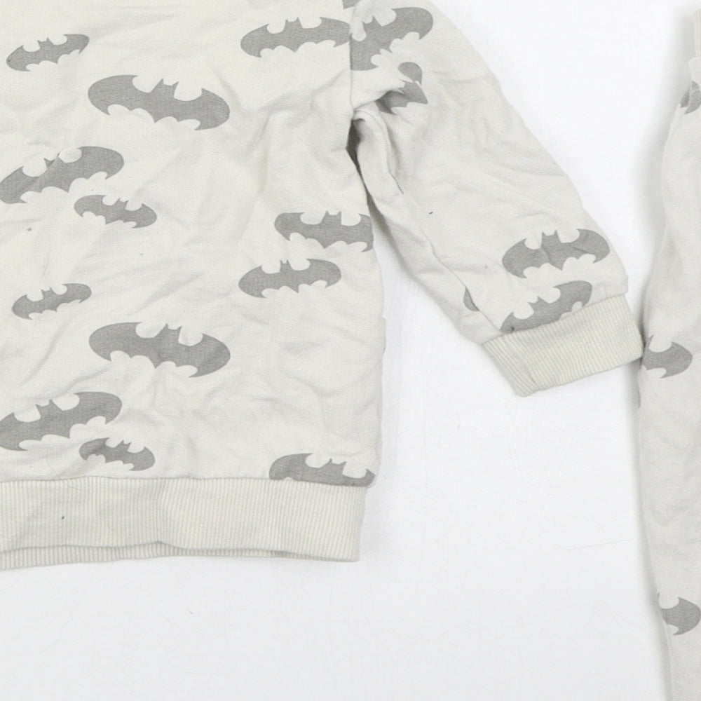 George Boys Grey Solid Cotton Cami Pyjama Set Size 12-18 Months  Pullover - Batman
