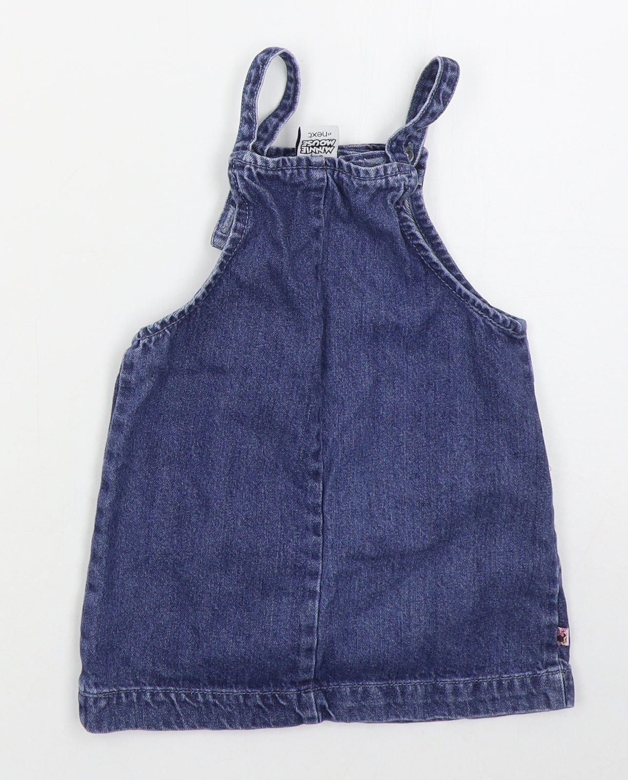 NEXT Girls Blue  Cotton A-Line  Size 2-3 Years  Square Neck Pullover - Minnie Mouse