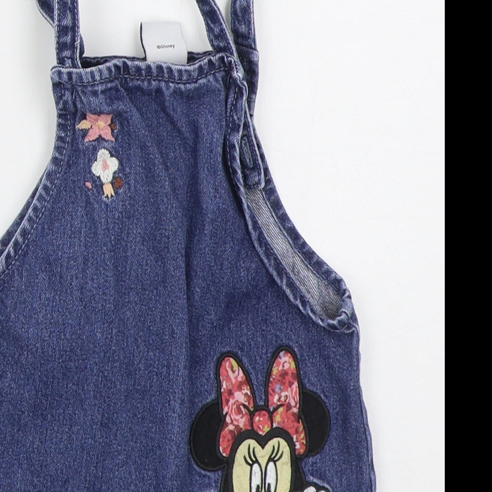 NEXT Girls Blue  Cotton A-Line  Size 2-3 Years  Square Neck Pullover - Minnie Mouse