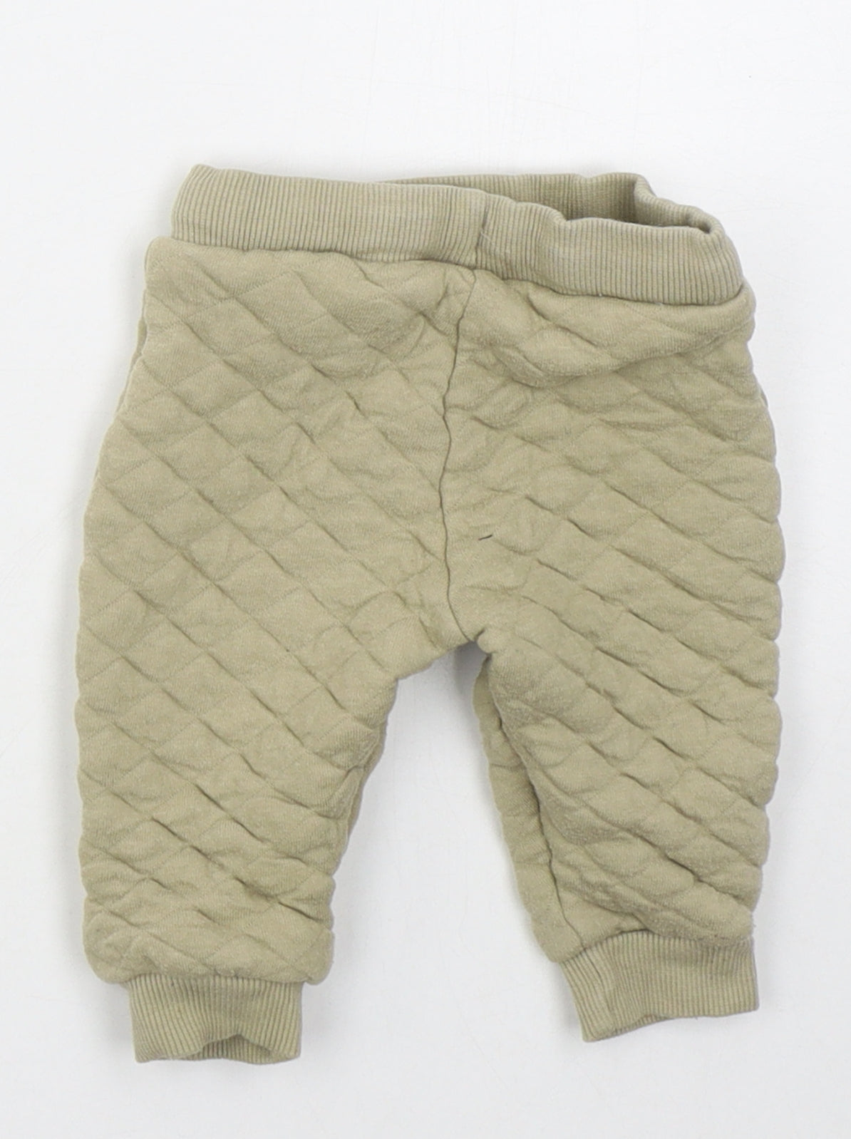 F&F Boys Beige  Cotton Sweatpants Trousers Size 6-9 Months
