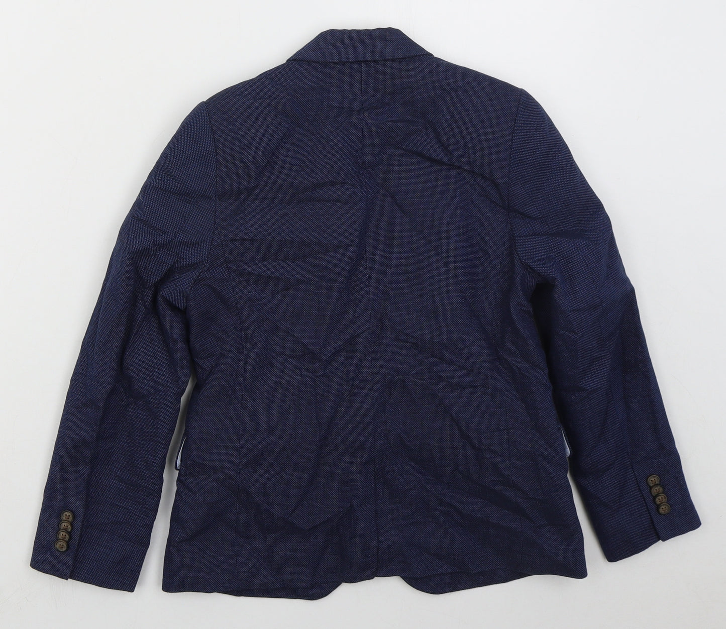 H&M Boys Blue   Jacket Blazer Size 8 Years  Button