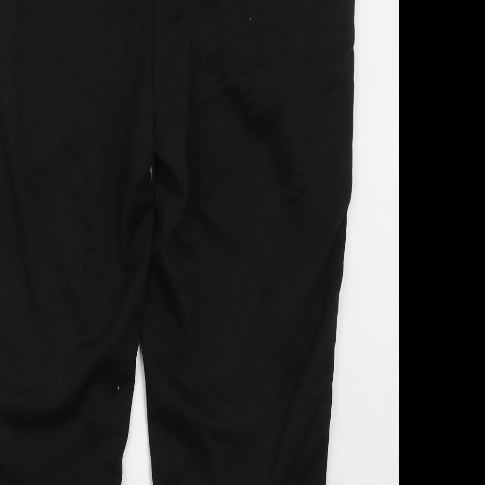 Studio Womens Black  Cotton Sweatpants Trousers Size 12 L21 in Regular Drawstring